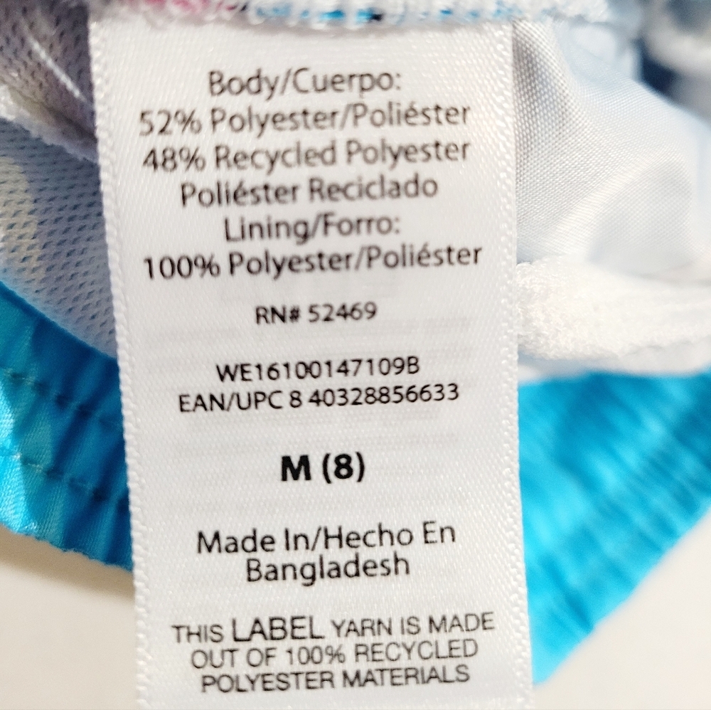 Boys Shark Donut Swim Trunks Shorts Blue Pink Lined Drawstring Size M (8) - Picture 9 of 9